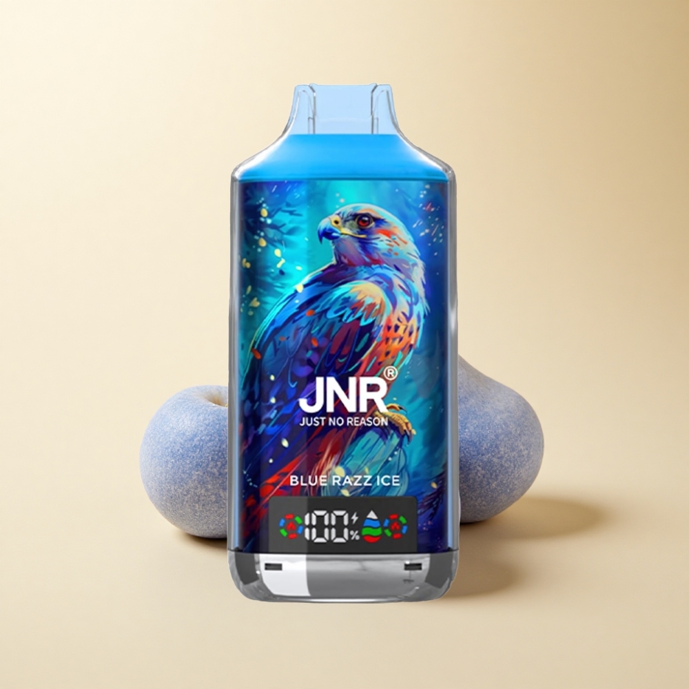 JNR Falcon X 18000 Puffs 750mAh Blå Bringebær Is