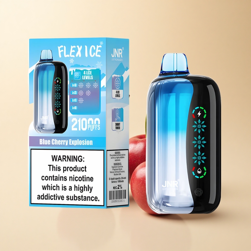 JNR Flex Ice 21000 Puffs Justerbar Is Blå Kirsebær Eksplosjon