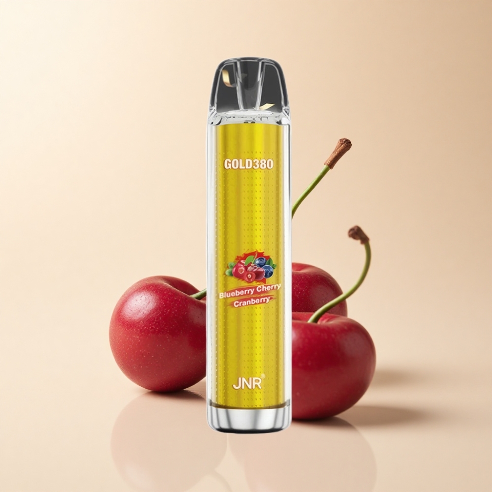 JNR Gold380 6000 Puffs 1500mAh Blåbær Kirsebær Tranebær