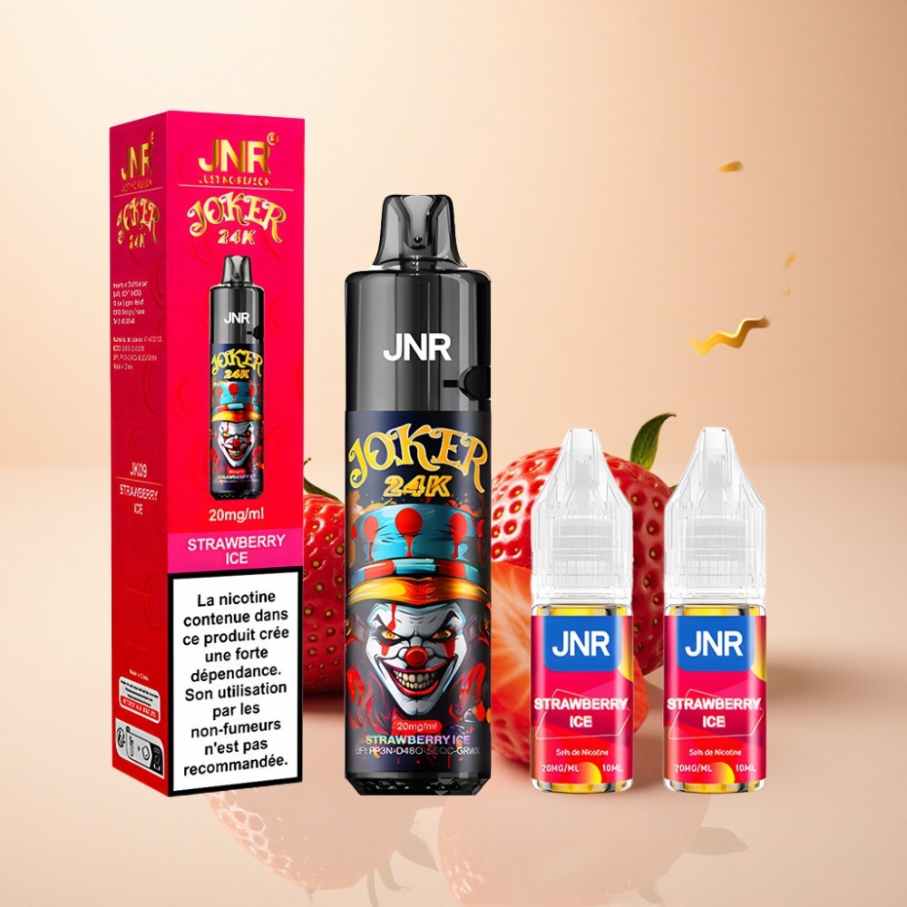 JNR Joker 24000 Puffs 800mAh Jordbær Is