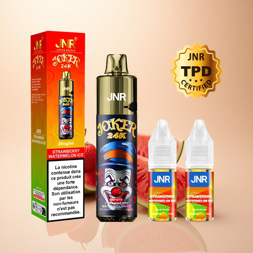 JNR Joker 24000 Puffs 800mAh Jordbær Vannmelon Is
