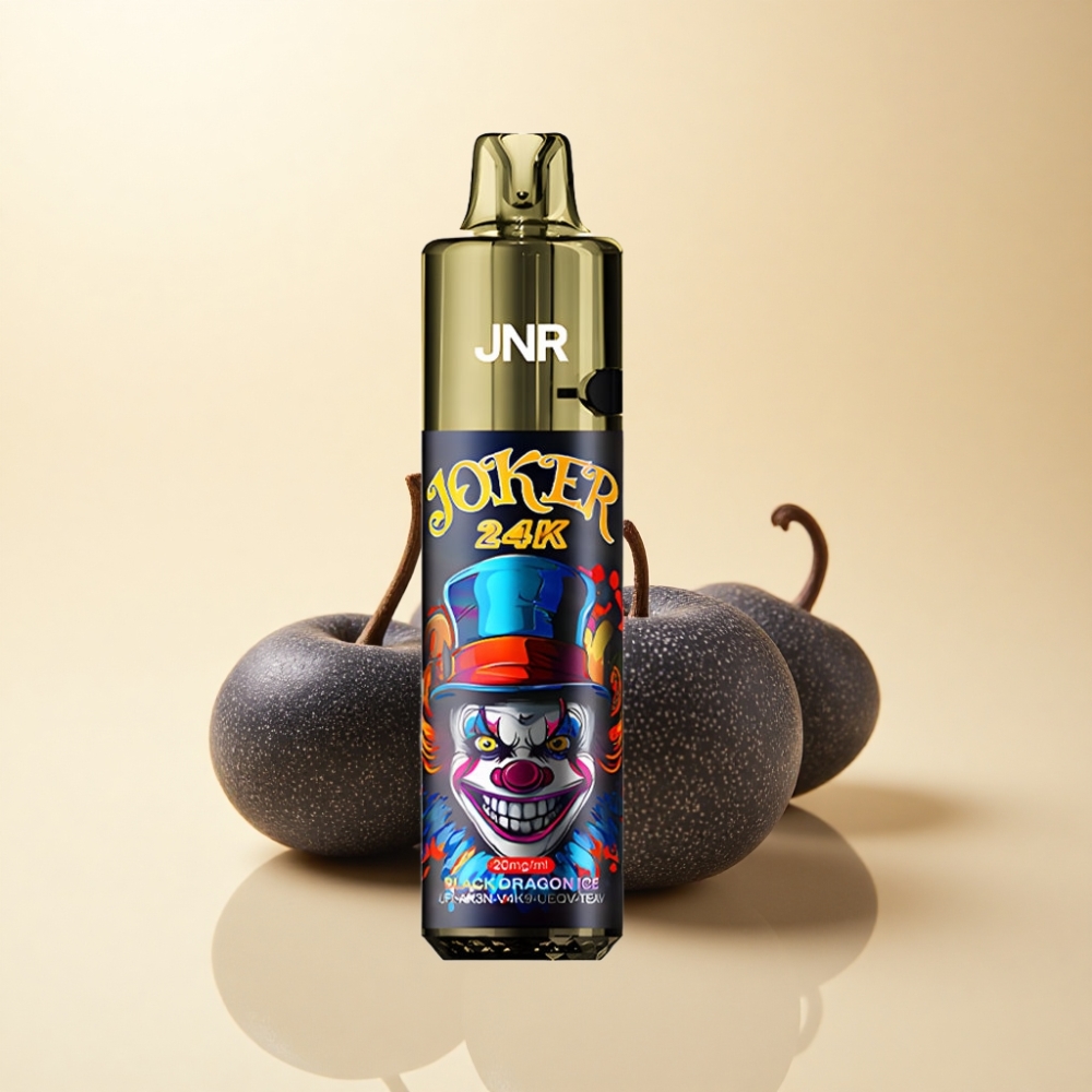 JNR Joker 24K Puffs 800mAh Svart Drage Is