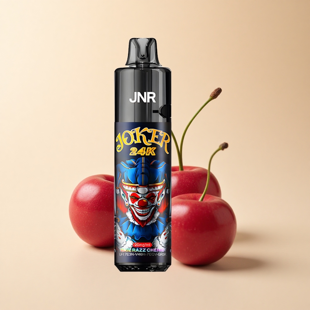 JNR Joker 24K Puffs Blå Bringebær Kirsebær Refillbar Pod 800mAh