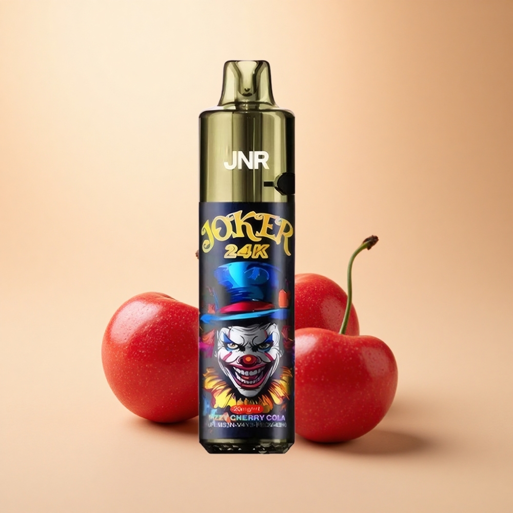 JNR Joker 24K Puffs Synlig E-væske Frisk Kirsebær Cola