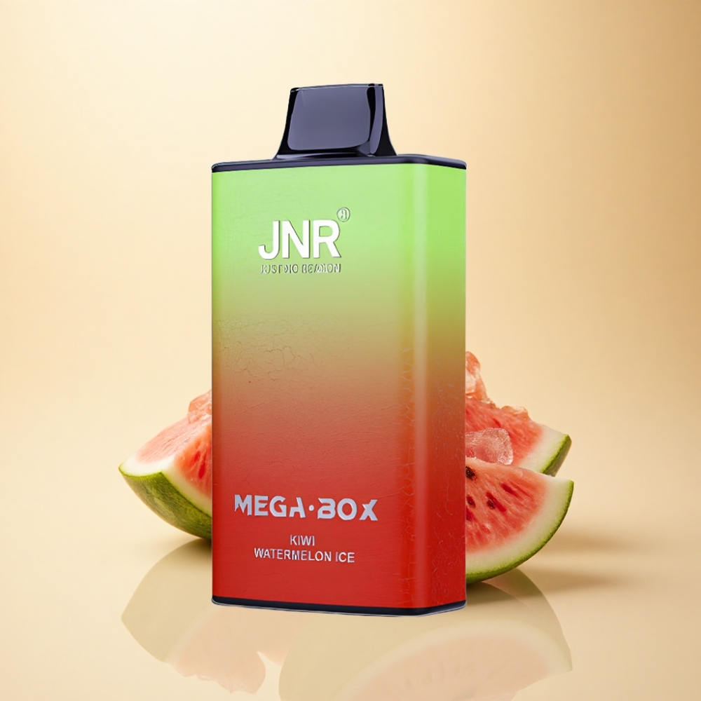 JNR Mega Box 25000 Puffs 30ml Kiwi Vannmelon Is