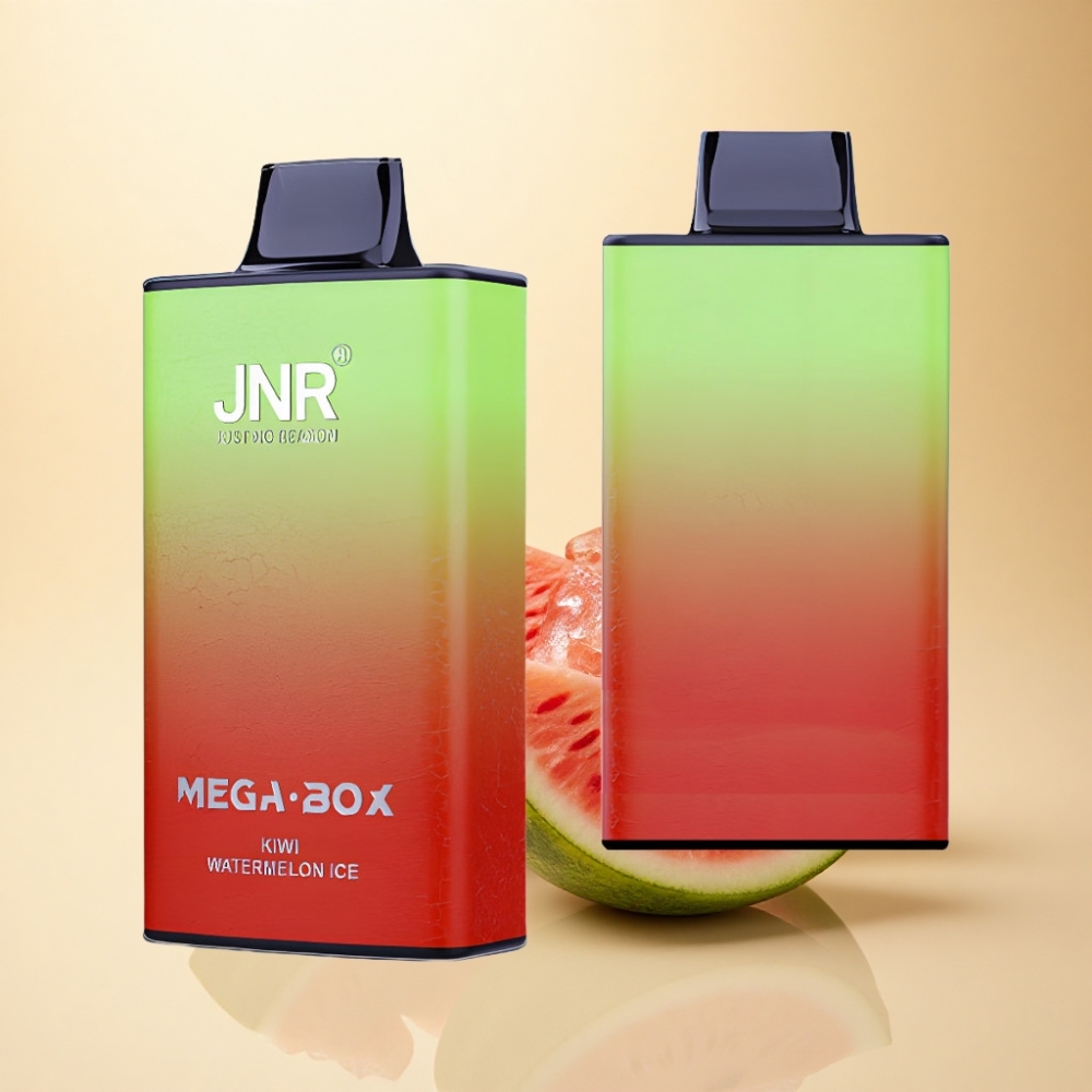 JNR Mega Box 25000 Puffs 30ml Kiwi Vannmelon Is