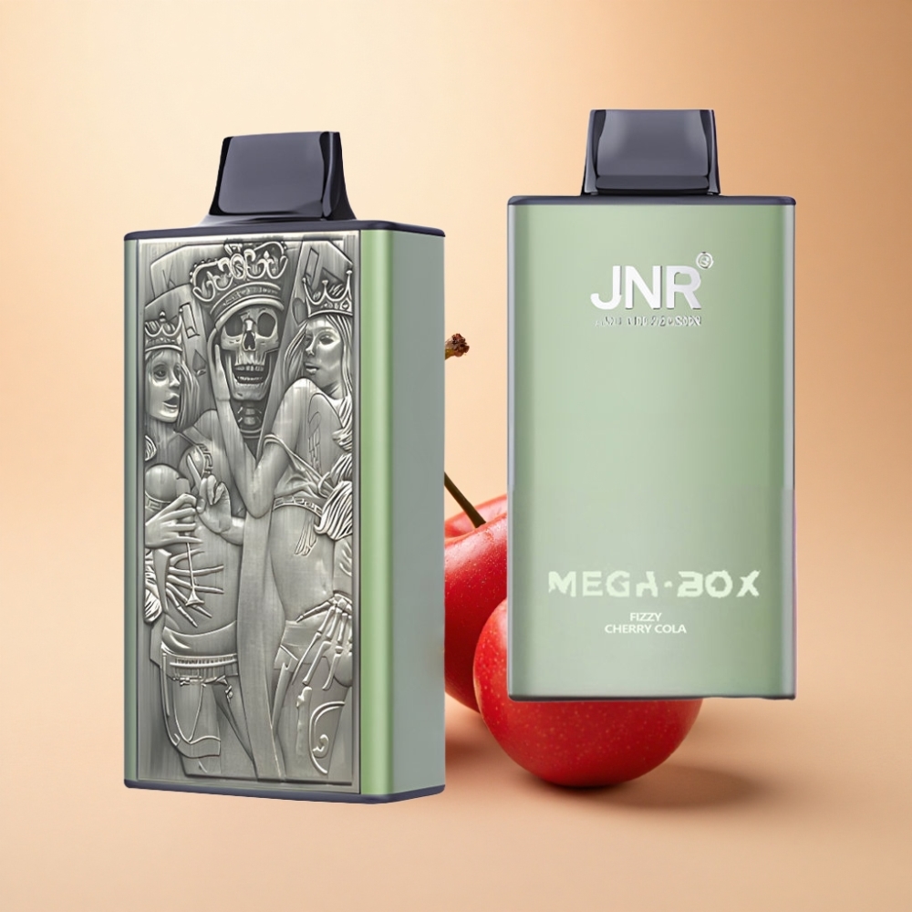 JNR Mega Box 25000 Puffs 30ml Sprudlende Kirsebær Cola