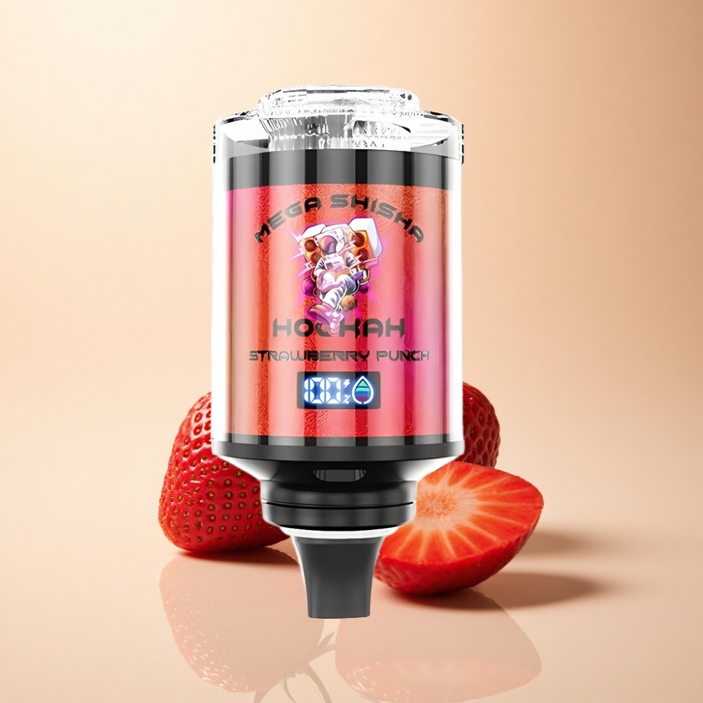 JNR Mega Shisha Hookah 100K 60ml Jordbær Punch