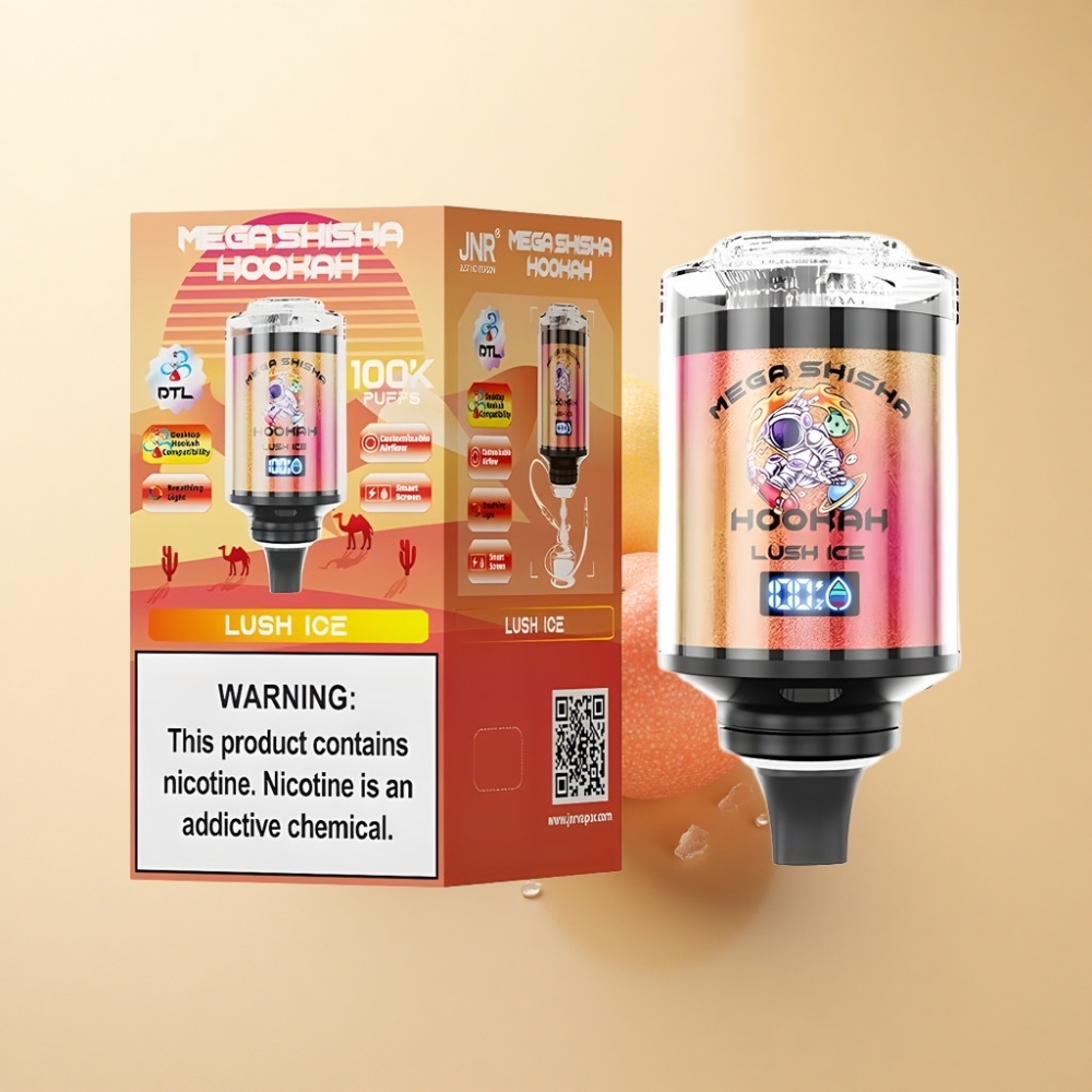 JNR Mega Shisha Hookah 100K Desktop Kompatibel 60ml Type-C Lunsjis