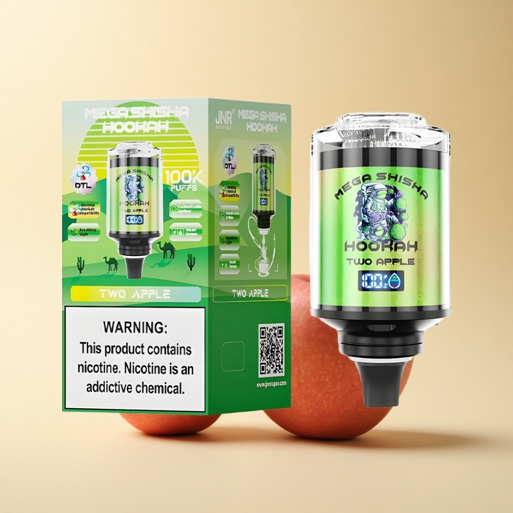 JNR Mega Shisha Hookah 100K To Epler Type-C Ladning