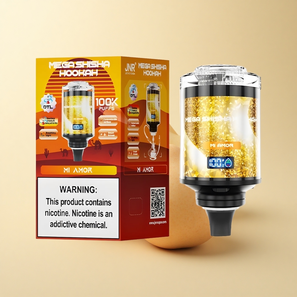 JNR Mega Shisha Hookah 100K Type-C Min Kjærlighet