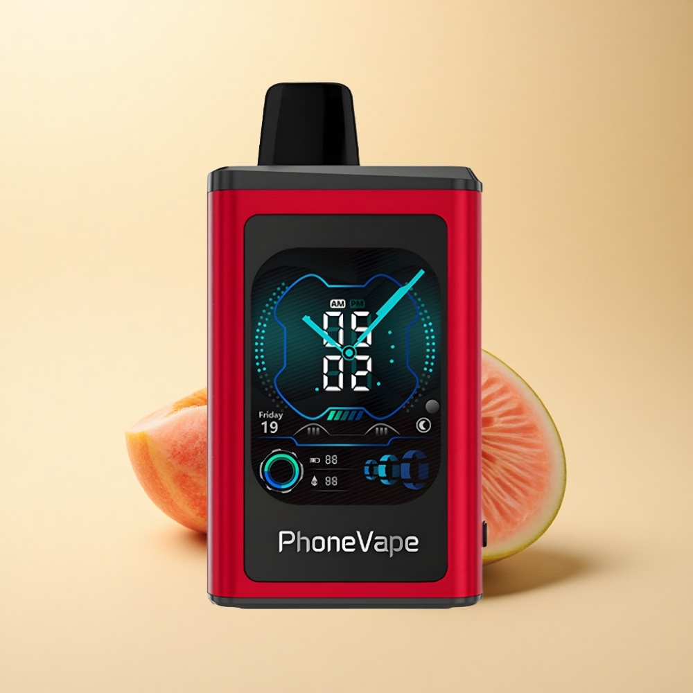 JNR PhoneVape 30000 puff Type-C Ladebar Turbo Modus Fersken Mango Vannmelon