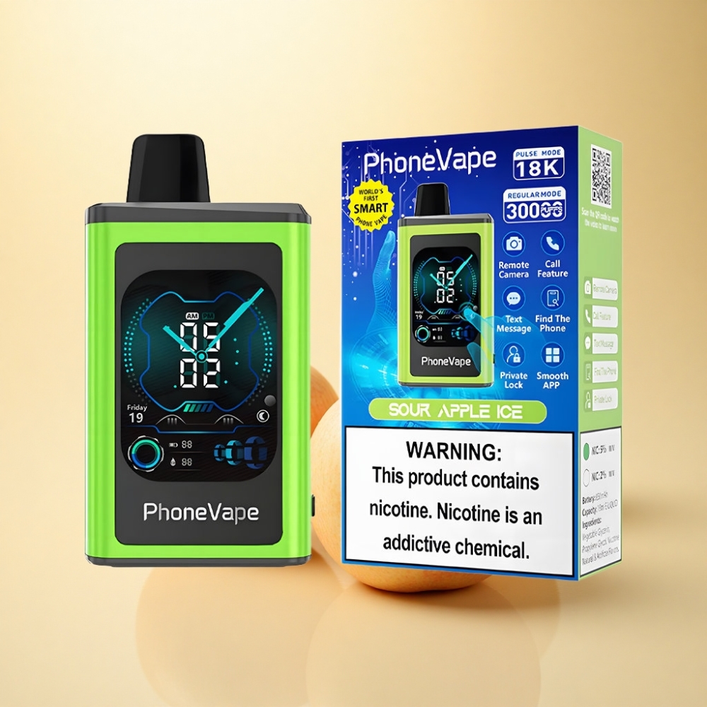 JNR PhoneVape 30000 puff Type-C Ladebar Turbo Sur Eple Is