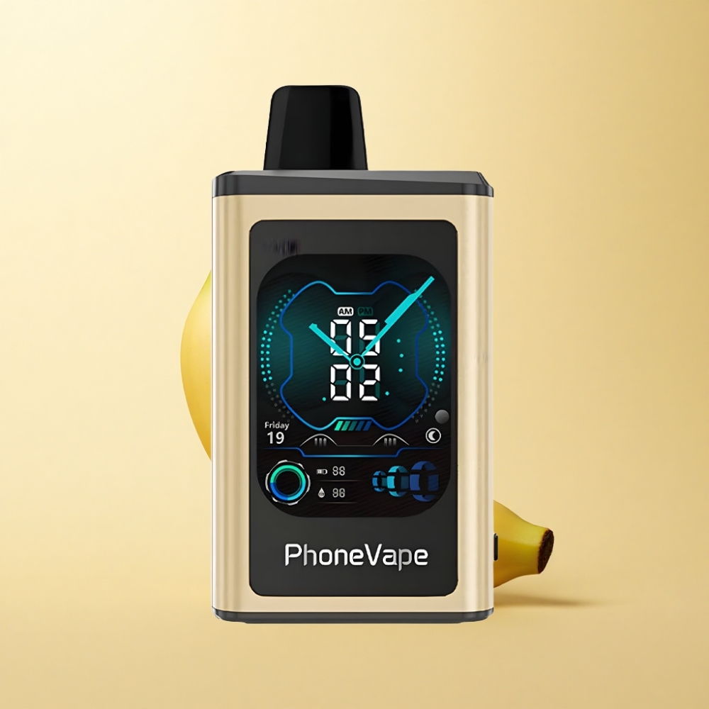 JNR PhoneVape 30000 puffs Turbo Modus Banan Is Type-C Ladbar