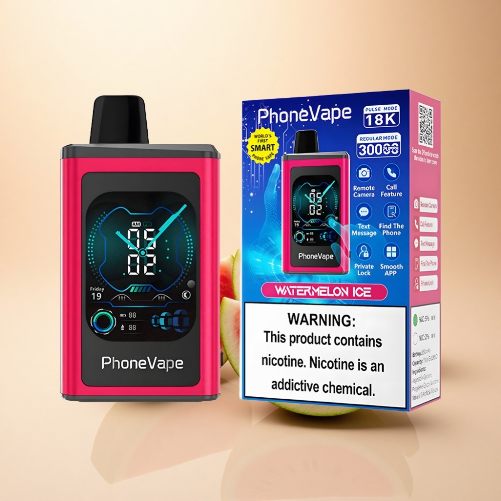 JNR PhoneVape 30000 puffs Type-C Omladbar Vannmelon Is
