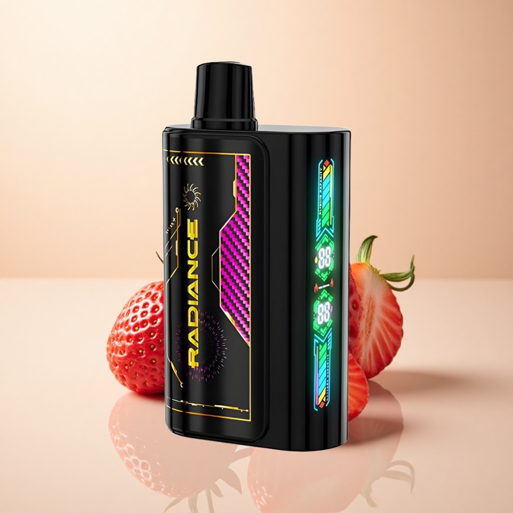 JNR Radiance 31000 Puffs 28ml Smart Skjerm Jordbær Is