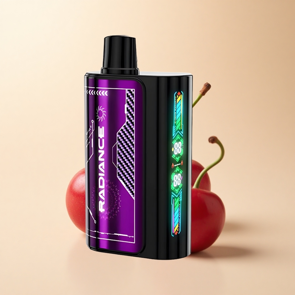 JNR Radiance 31000 Puffs 28ml Smart Skjerm Kirsebær Bær