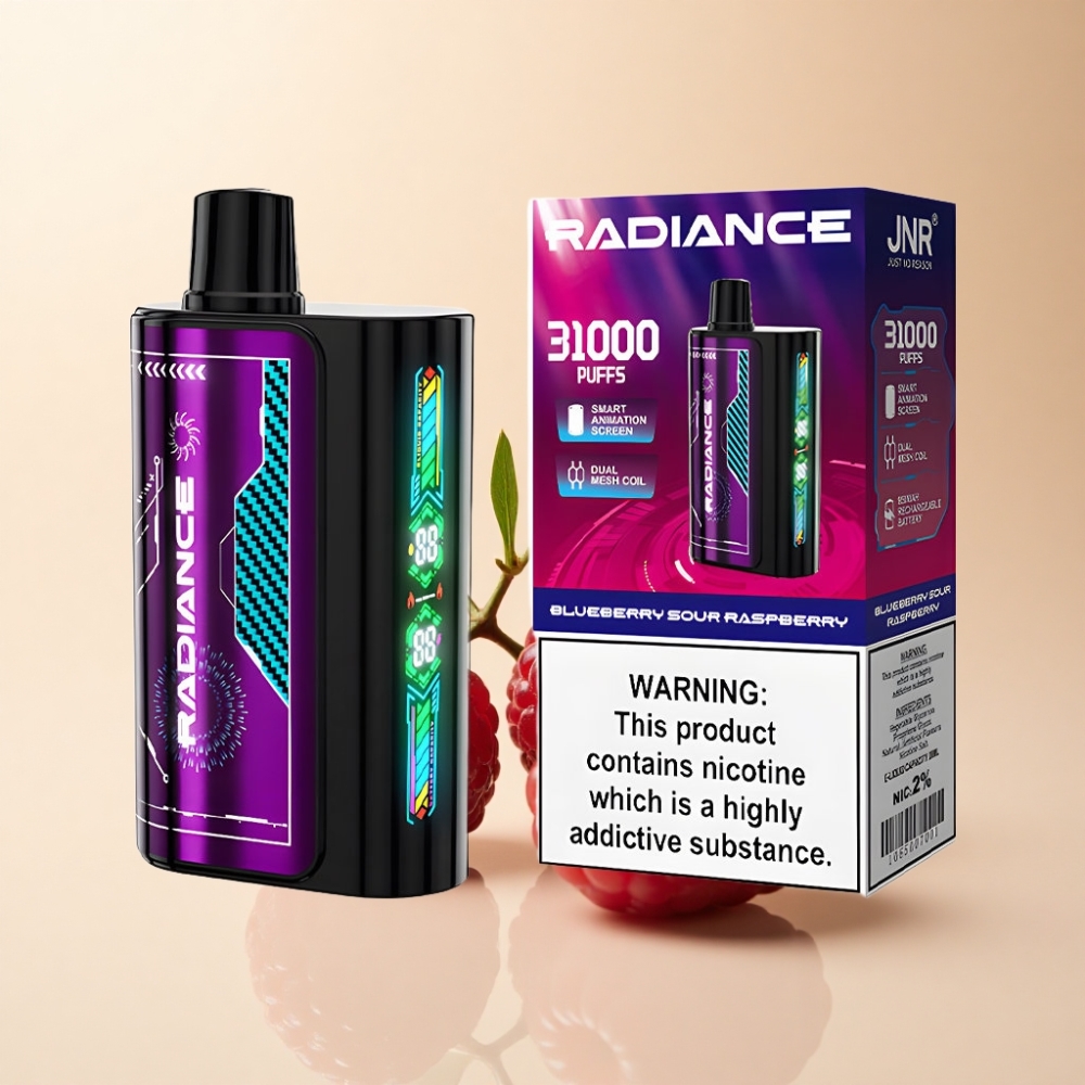 JNR Radiance 31000 Puffs Smart Skjerm Blåbær Sur Bringebær