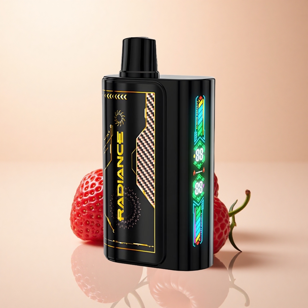 JNR Radiance 31000 Puffs Smart Skjerm Jordbær Bringebær Kirsebær Is