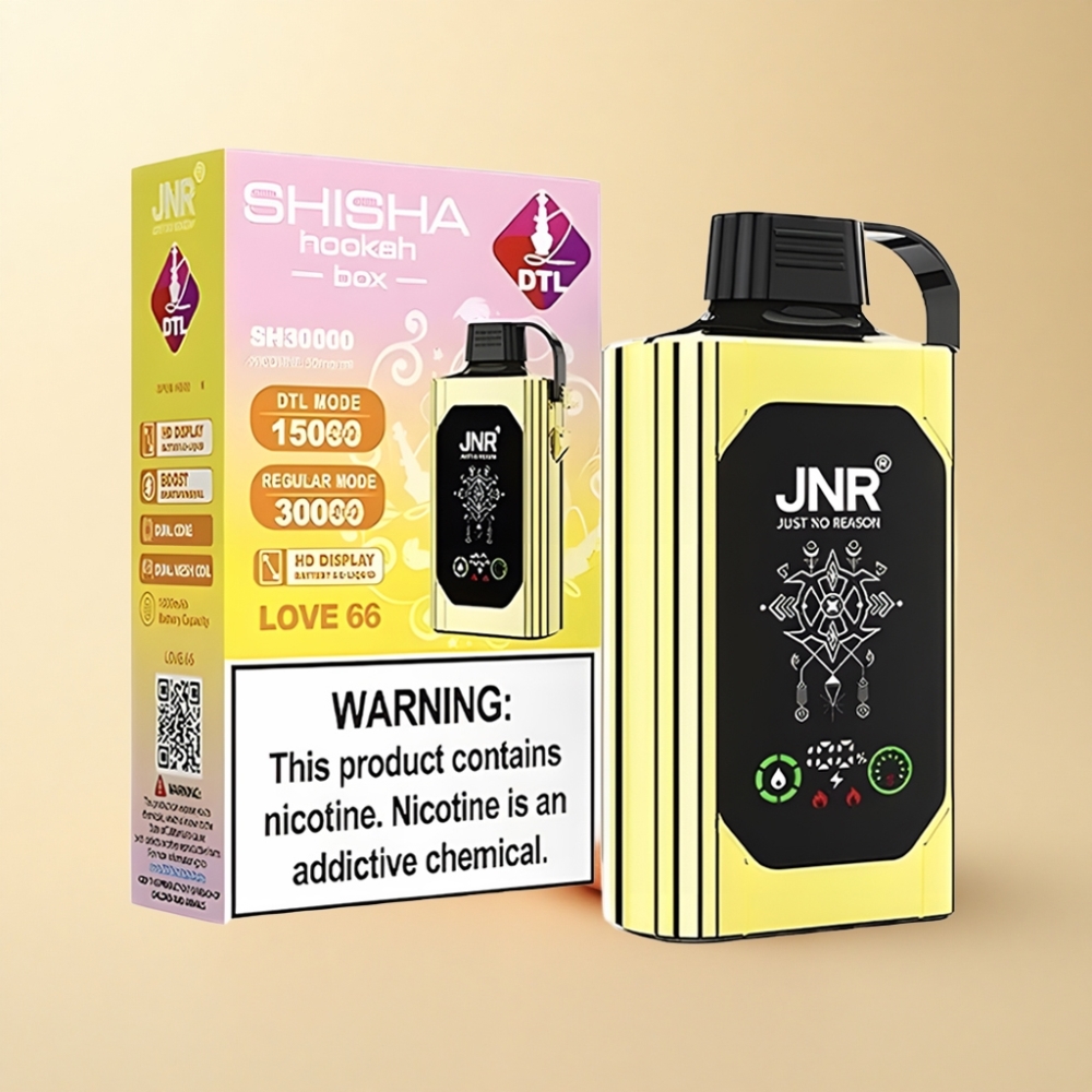 JNR Shisha Hookah Box 20500 Puffs 25ml Kjærlighet 66
