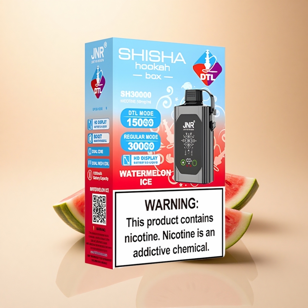 JNR Shisha Hookah Box 20500 Puffs HD Display 1000mAh Vannmelon Is