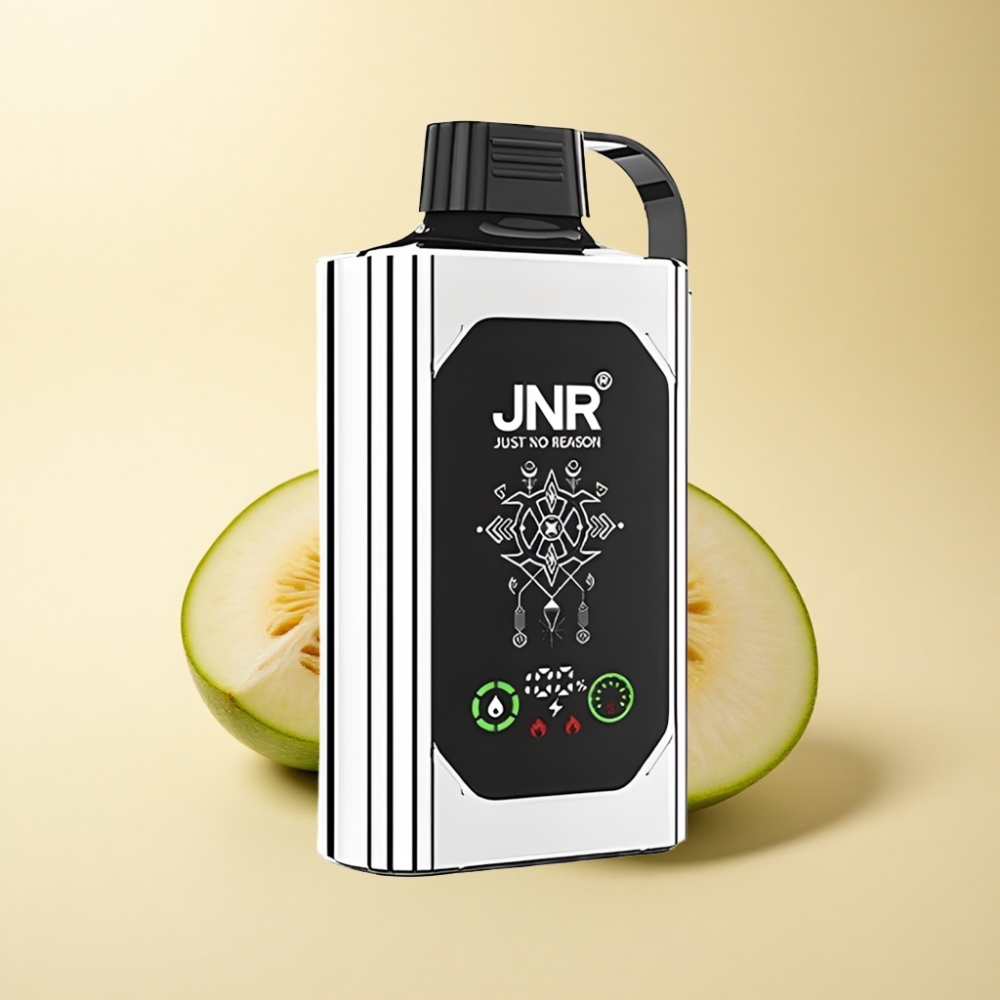 JNR Shisha Hookah Box 20500 Puffs HD Skjerm Dobbel Melon Mynte