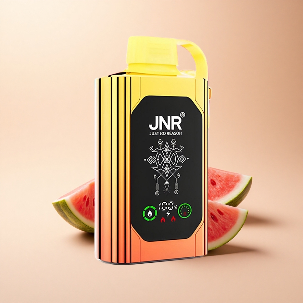 JNR Shisha Hookah Box 20500 Puffs HD Skjerm Vannmelon Jordbær Tyggegummi