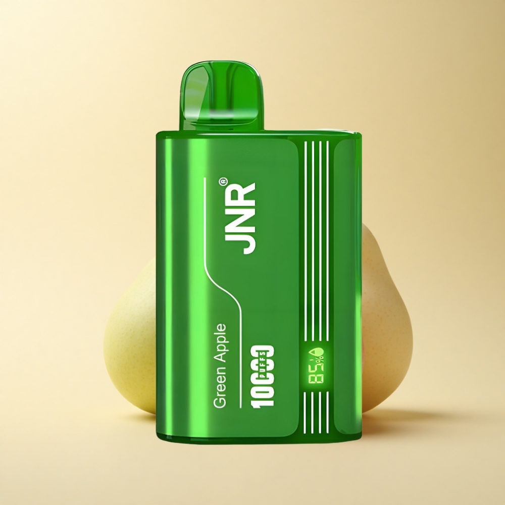 JNR Tank 10000 Puffs Justerbar Luftstrøm Digital Skjerm Grønneple Fersken Pære