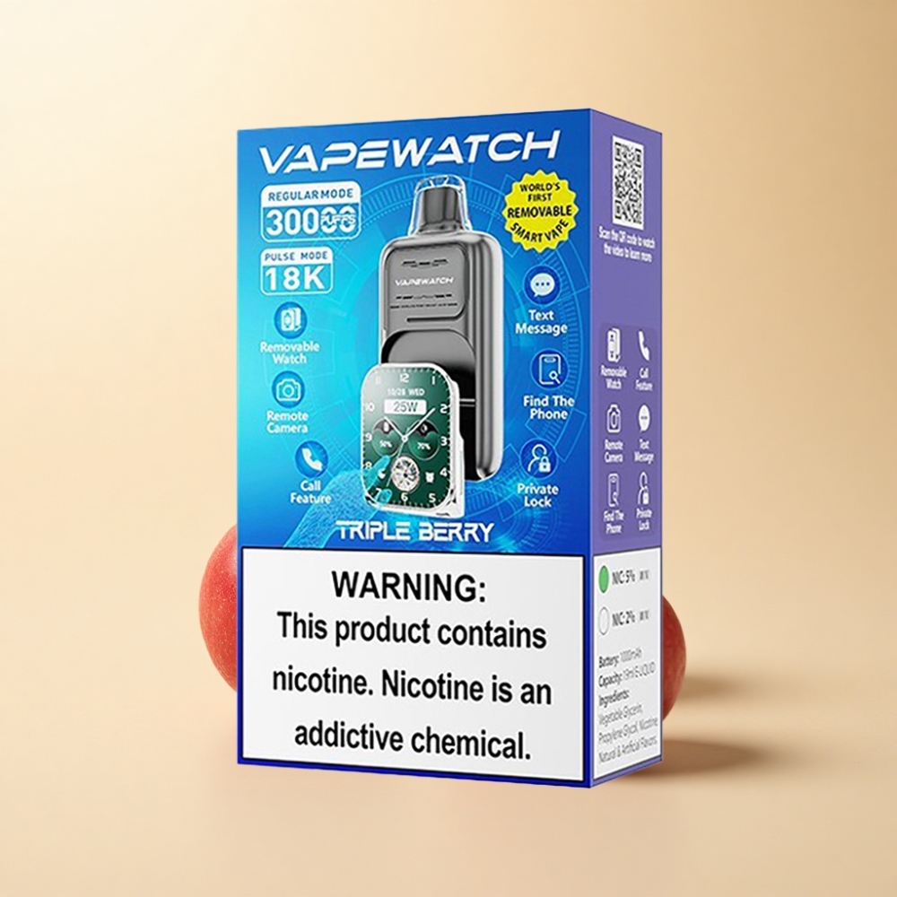 JNR VapeWatch 30000 Puffs 19mL 5% Triple Bær