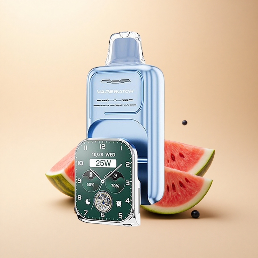 JNR VapeWatch 30000 Puffs 19mL Blåbær Vannmelon Type-C Hurtiglading