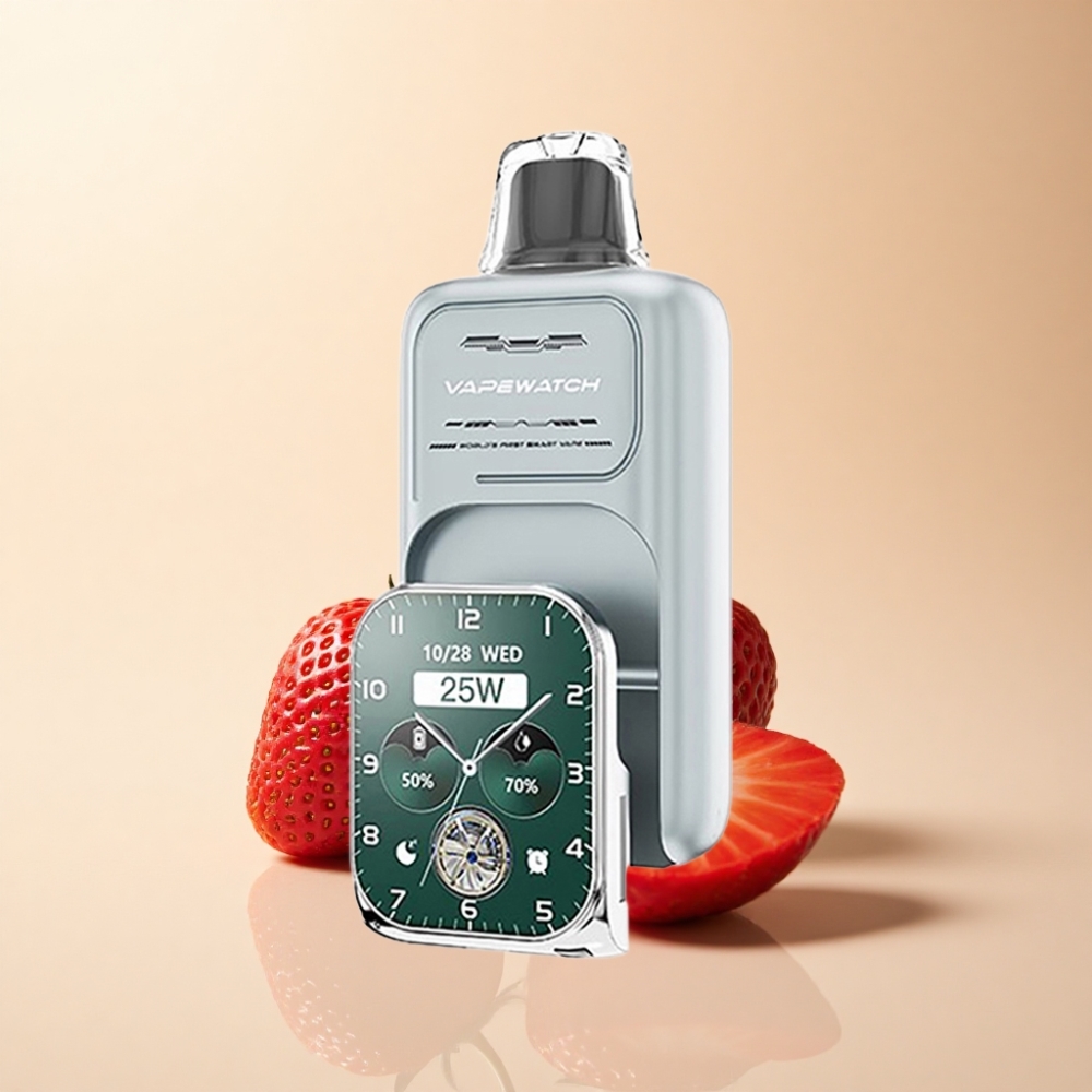 JNR VapeWatch 30000 Puffs 19mL Jordbær Is Type-C