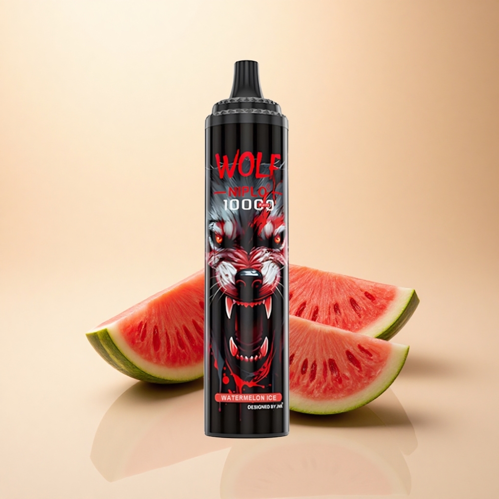 JNR Wolf Niplo 10000 Puffs 1.0 Ohm 20ml Vannmelon Is