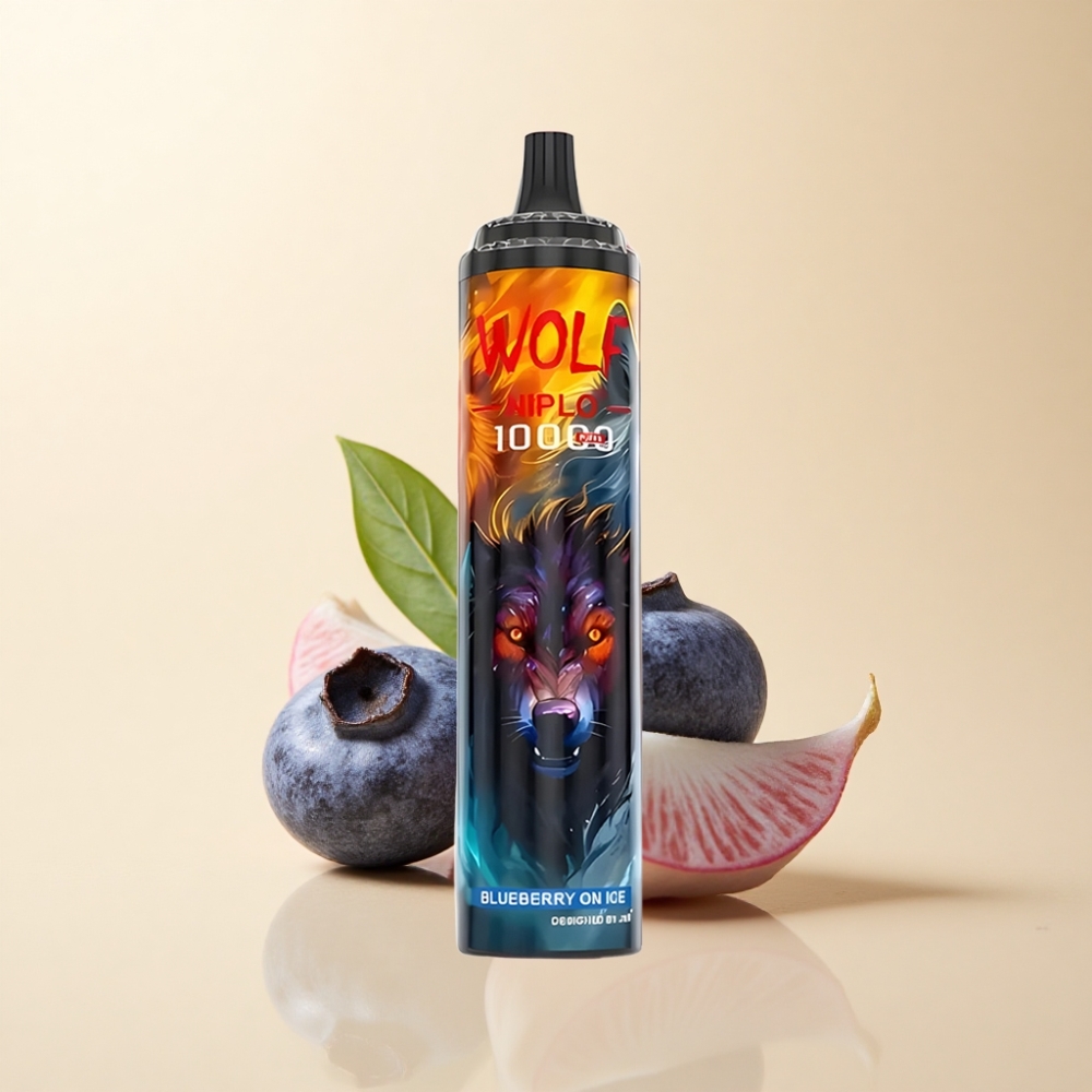 JNR Wolf Niplo 10000 Puffs 20ml Blåbær På Is Type-C