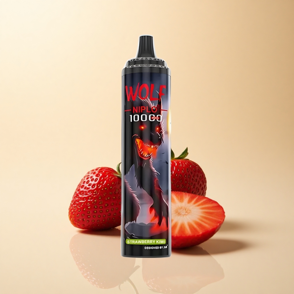 JNR Wolf Niplo 10000 Puffs 20ml Jordbær Kiwi