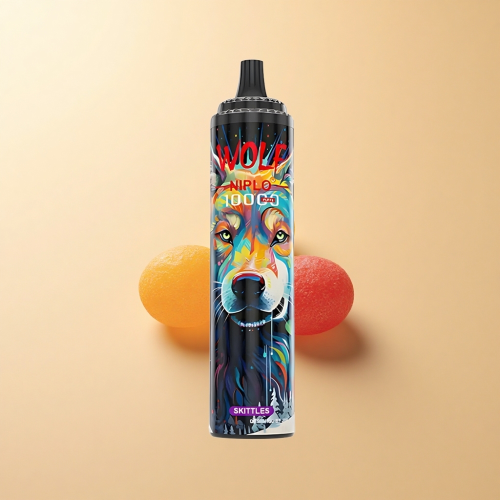 JNR Wolf Niplo 10000 Puffs 20ml Skittles (Drops) Type-C