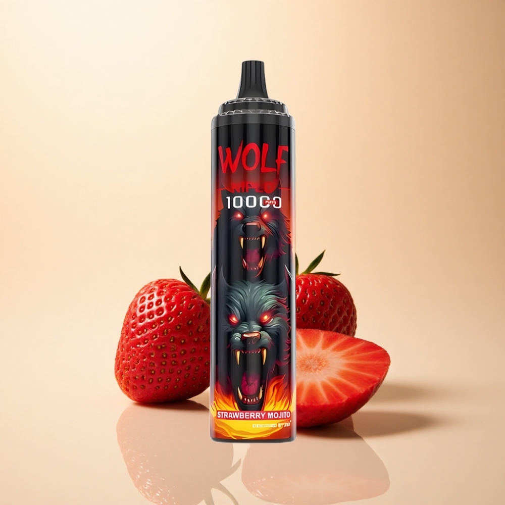 JNR Wolf Niplo 10000 Puffs 650mAh Jordbær Mojito