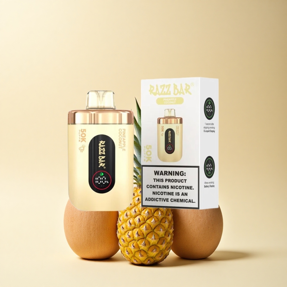 Razz Bar 50K Puffs 1.0 Ohm Mesh Ananas Kokos