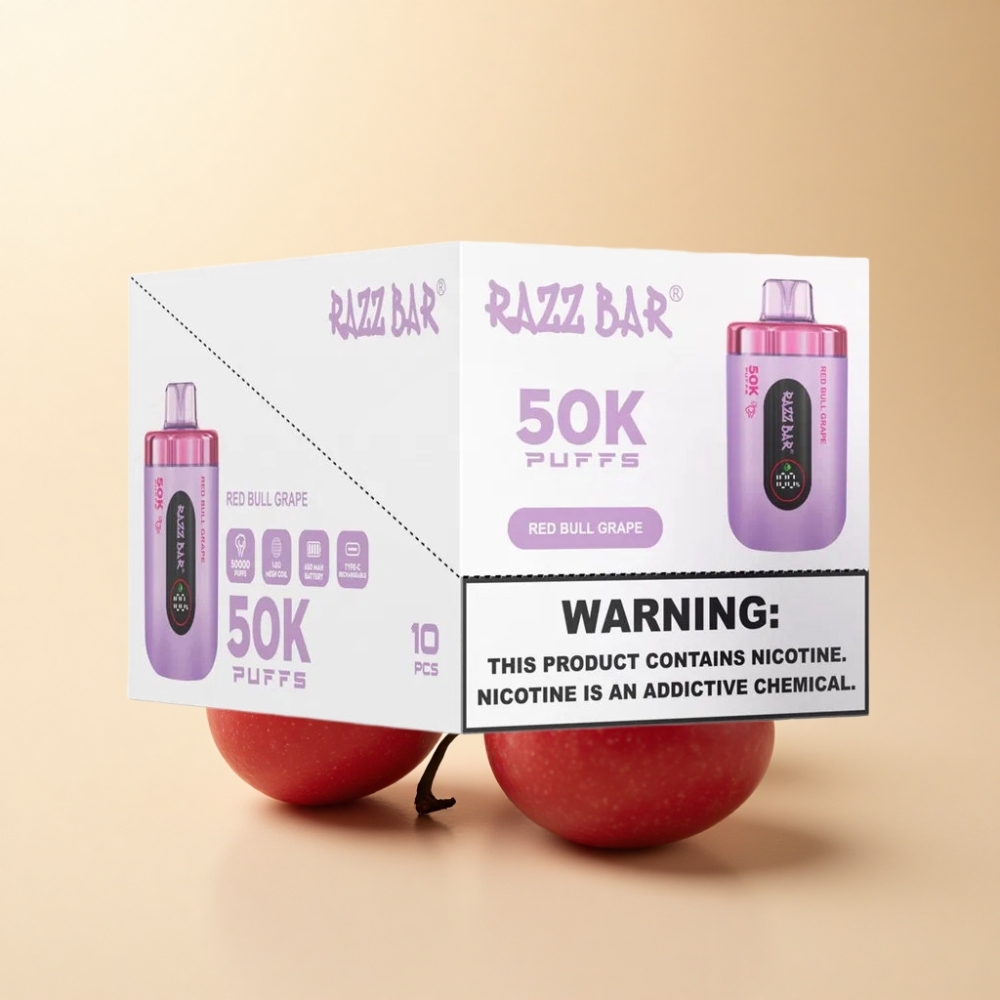 Razz Bar 50K Puffs Type-C Ladebar Red Bull Druer