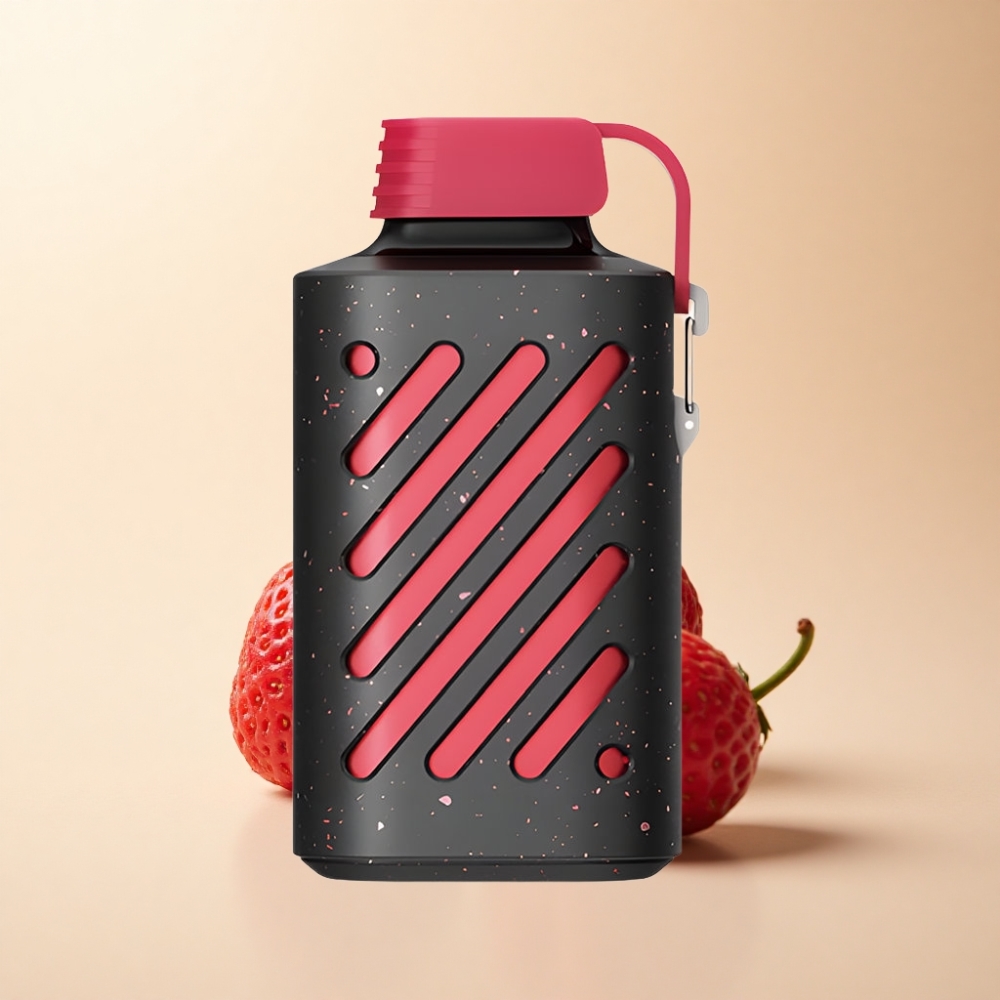 VOZOL GEAR 10000 Puffs Stor Væskekapasitet Jordbær Bringebær