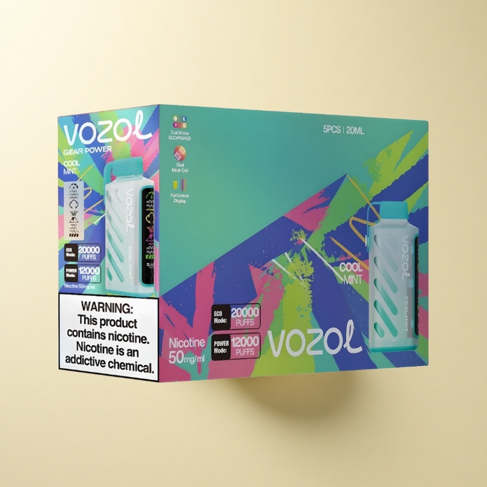 VOZOL Gear Power 20000 Puffs Dual Mesh Coil Kjølig Mynte