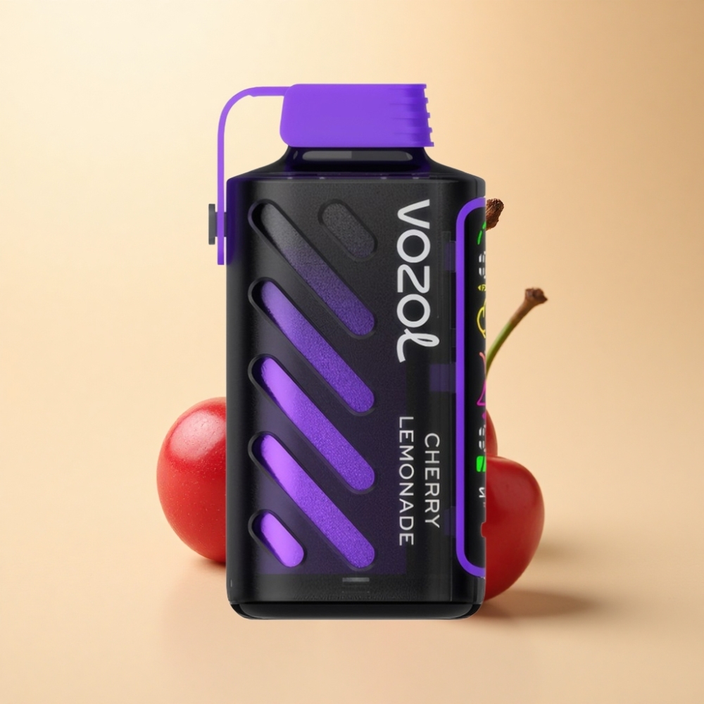 VOZOL Gear Power 20000 Puffs S.i.L.C. Tech Full Skjerm Kirsebær Lemonade