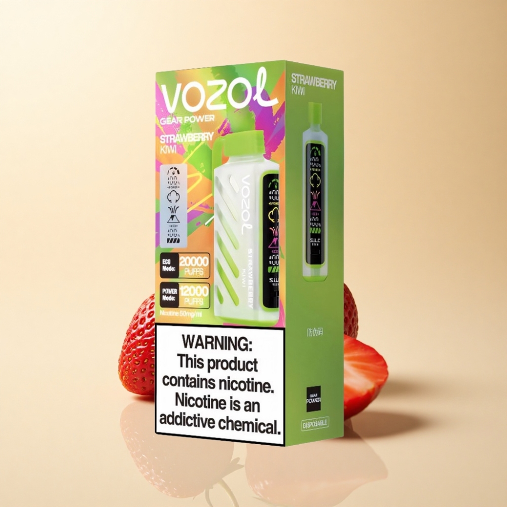VOZOL Gear Power 20000 Puffs S.i.L.C. Tech Jordbær Kiwi