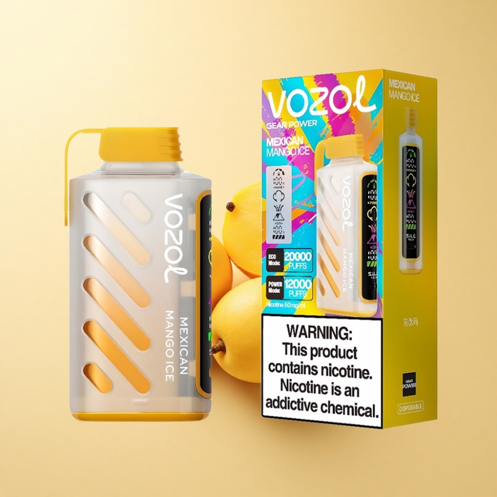 VOZOL Gear Power 20000 Puffs S.i.L.C. Tech Mexicansk Mango Is