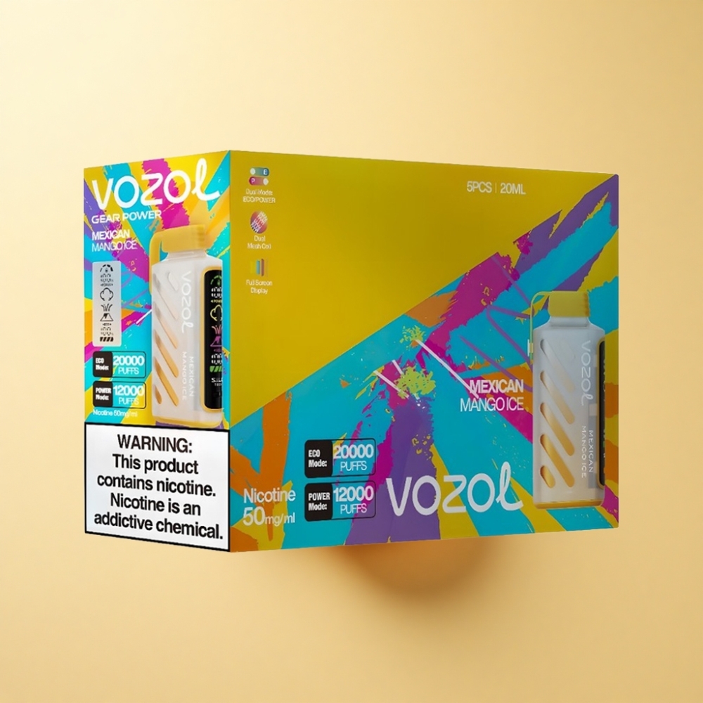 VOZOL Gear Power 20000 Puffs S.i.L.C. Tech Mexicansk Mango Is