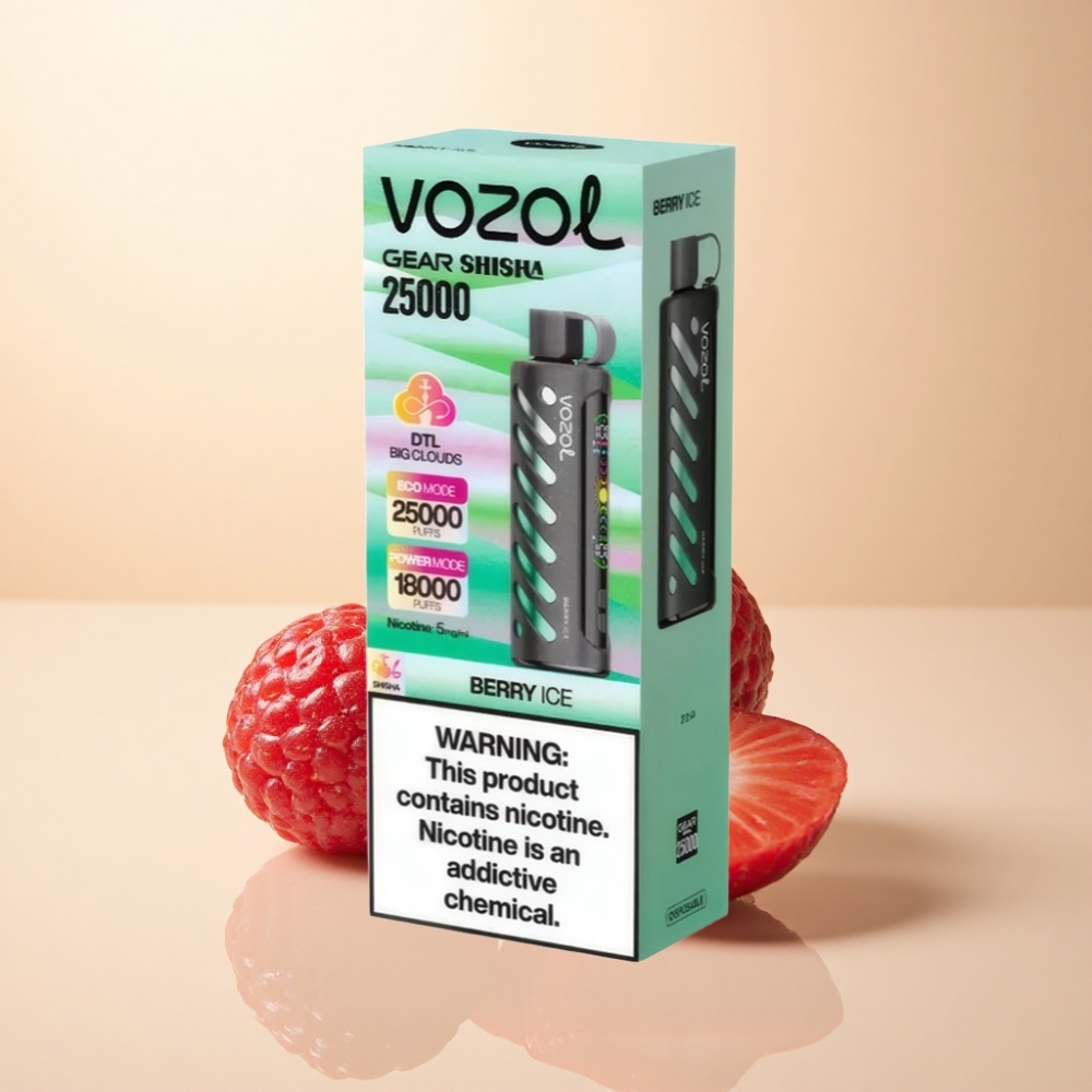 VOZOL Gear Shisha 25000 Puffs Bæris S.i.L.C Tech