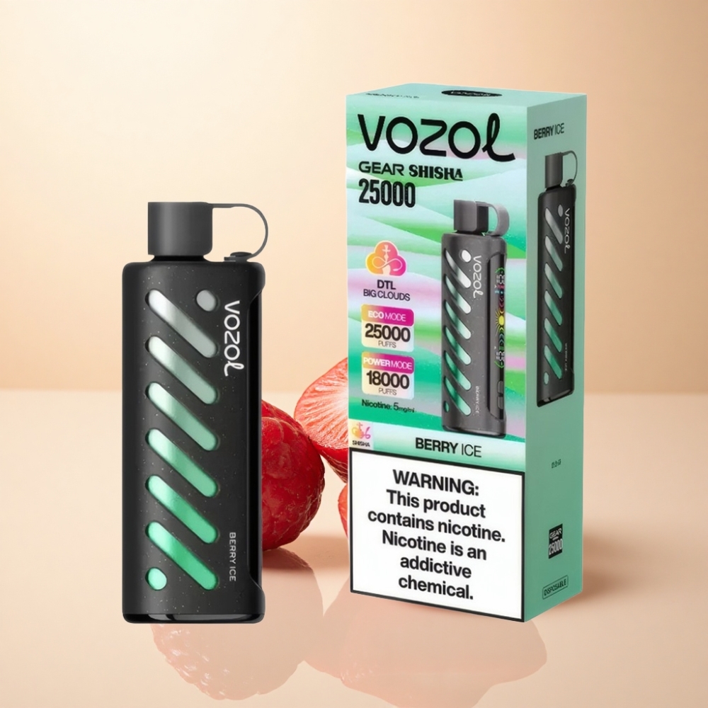 VOZOL Gear Shisha 25000 Puffs Bæris S.i.L.C Tech