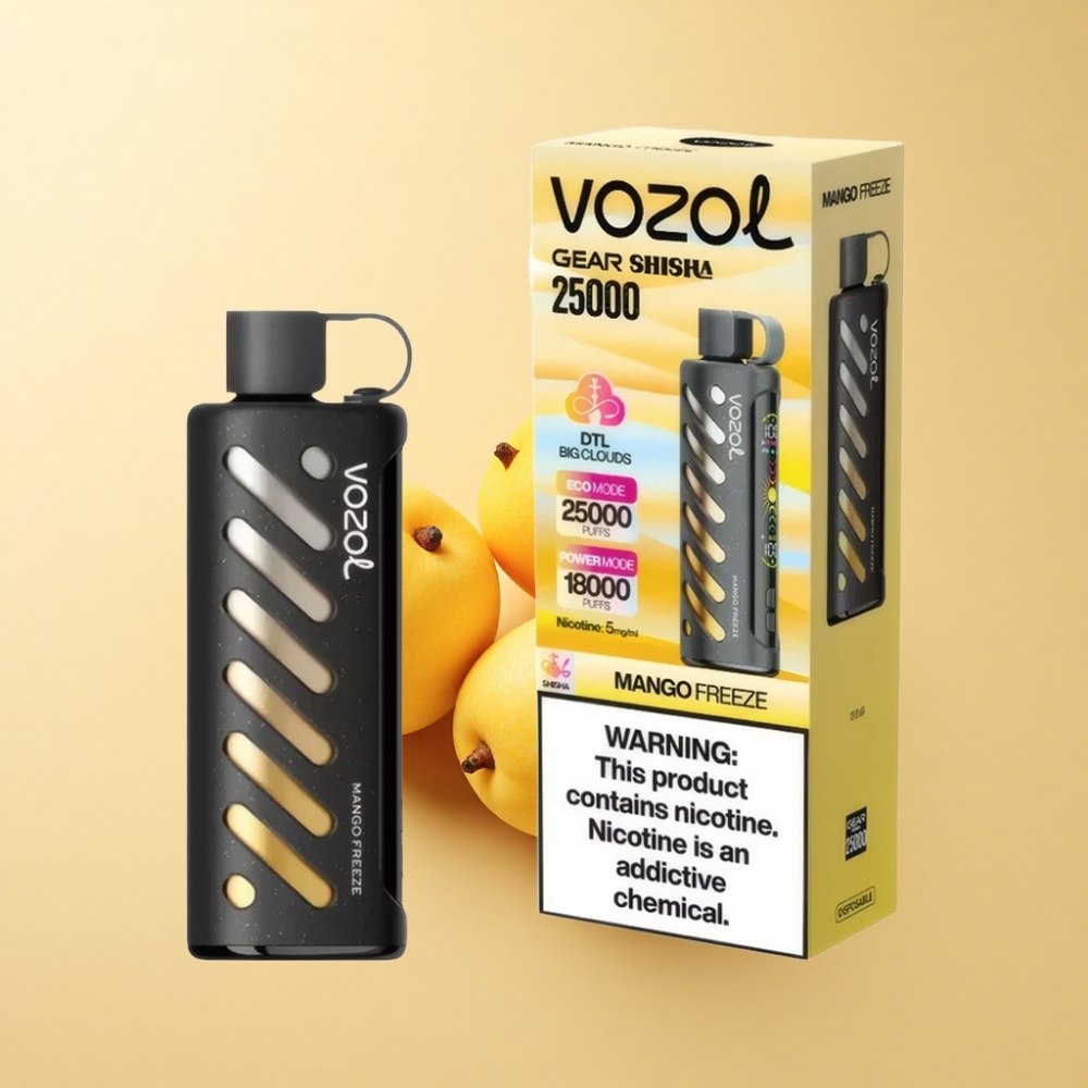 VOZOL Gear Shisha 25000 Puffs S.i.L.C Tech Mango Frost