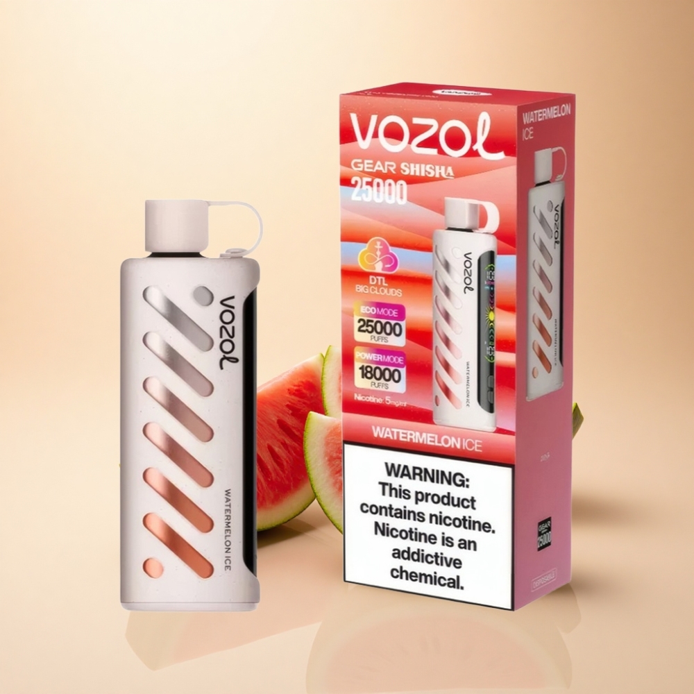 VOZOL Gear Shisha 25000 Puffs S.i.L.C Tech Vannmelon Is