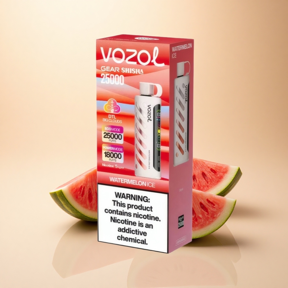VOZOL Gear Shisha 25000 Puffs S.i.L.C Tech Vannmelon Is