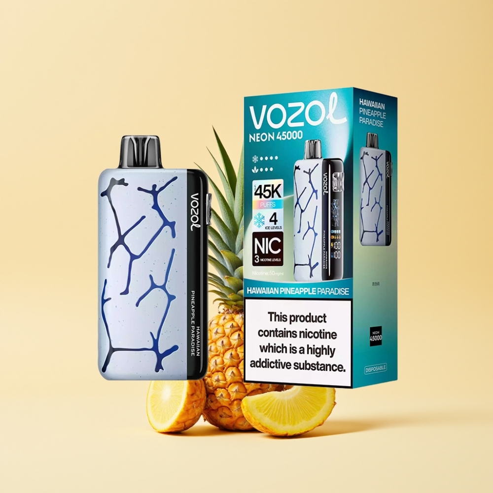 Vozol Neon 45K 45000 Puffs 20ml Hawaiisk Ananasparadis Engangs Vape